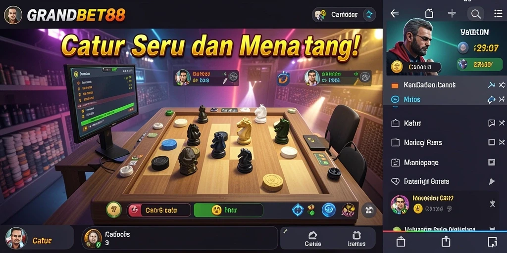Antarmuka permainan Catur yang menarik dan interaktif.