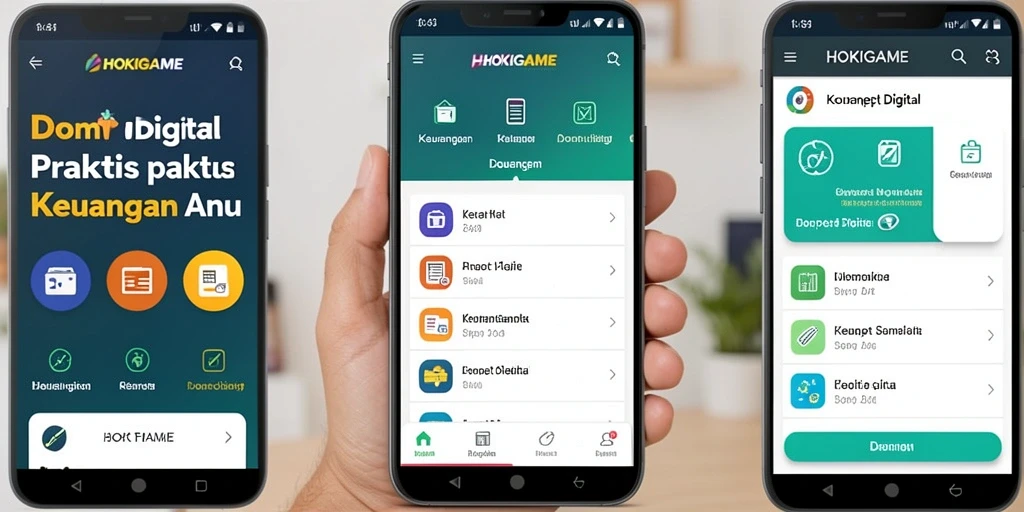 Antarmuka HOKIGAME yang modern dan ramah pengguna.