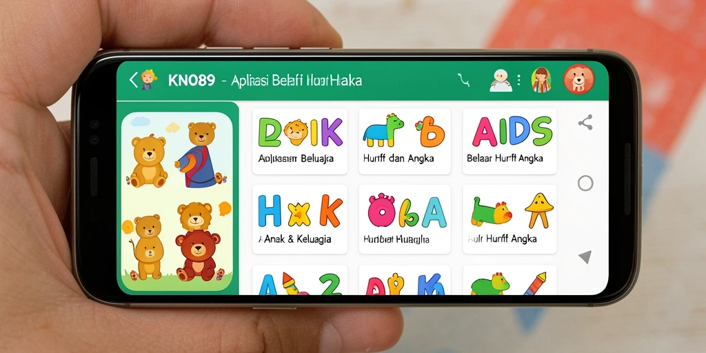 Tampilan antarmuka KNO89 yang interaktif dan mendidik.