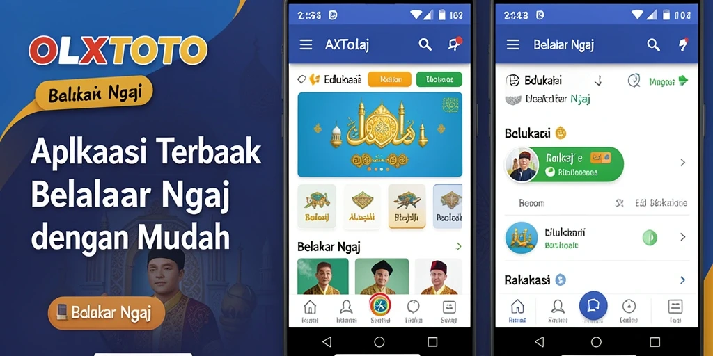Tampilan antarmuka OLXTOTO untuk belajar ngaji yang interaktif.