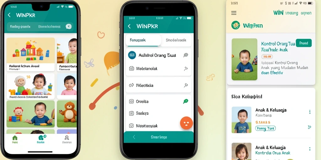 Antarmuka WINPKR untuk kontrol orang tua yang intuitif dan mudah digunakan.